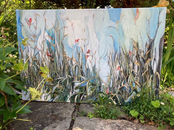 Salt Marsh with Dragon Fly
